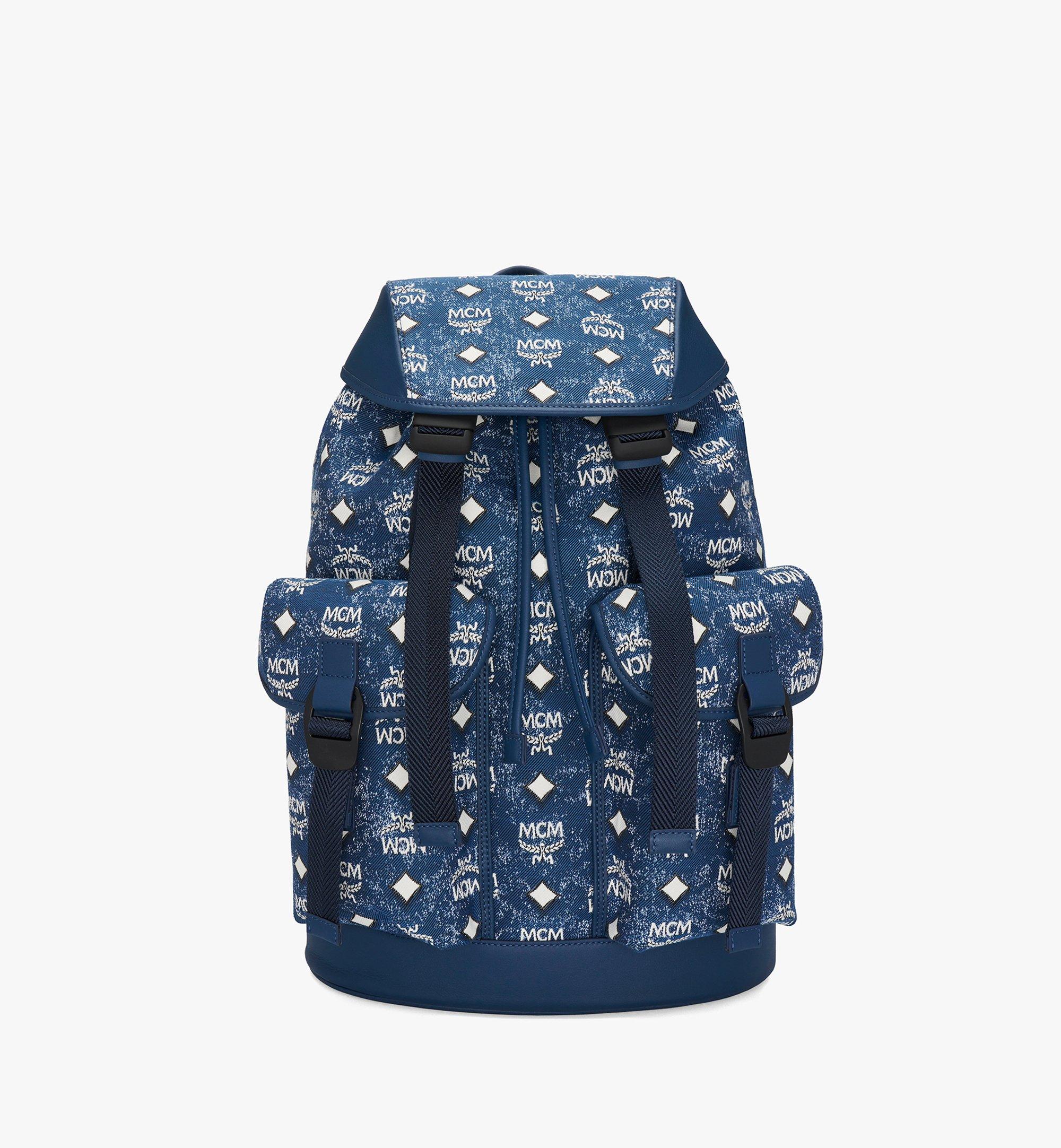 Brandenburg Rucksack in Vintage Denim Jacquard 1